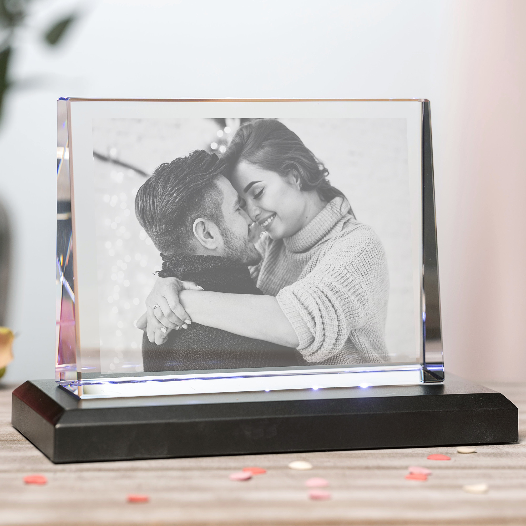 Dein Foto in Glas graviert | Lasergravur | viele Collagen zur Auswahl