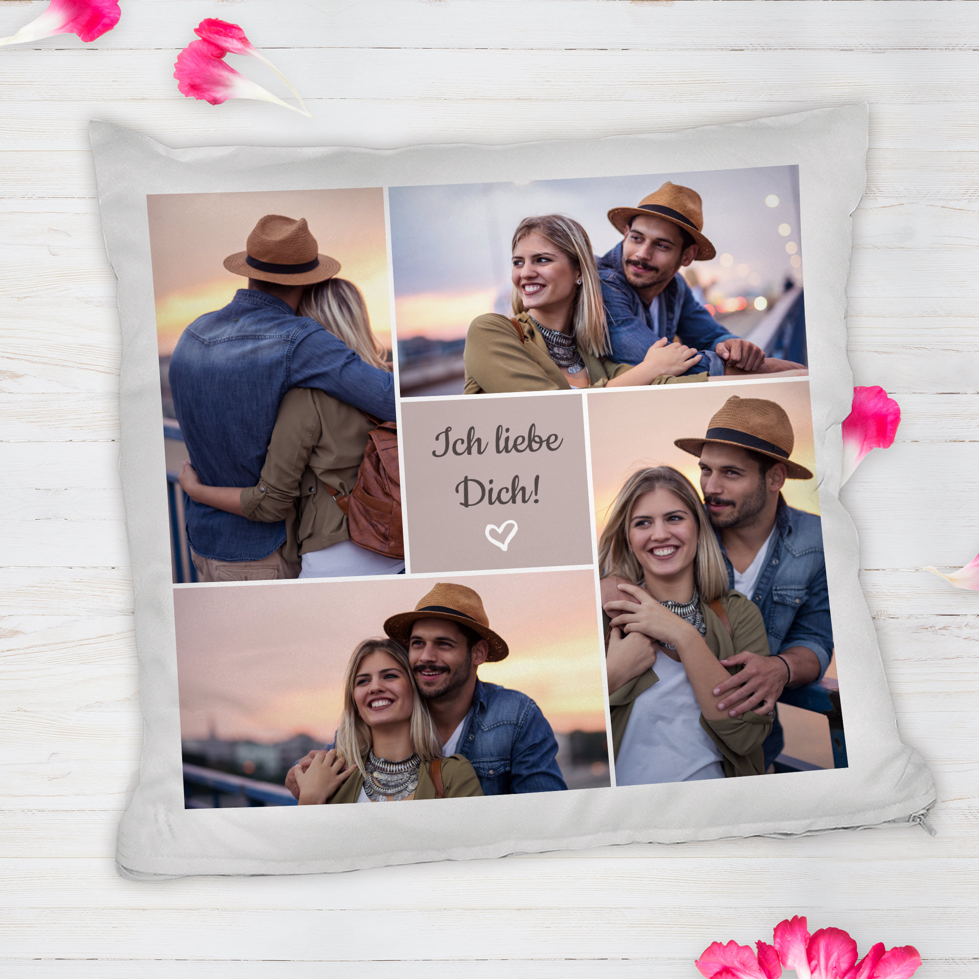 Valentinstagsgeschenk - Personalisiertes Fotokissen