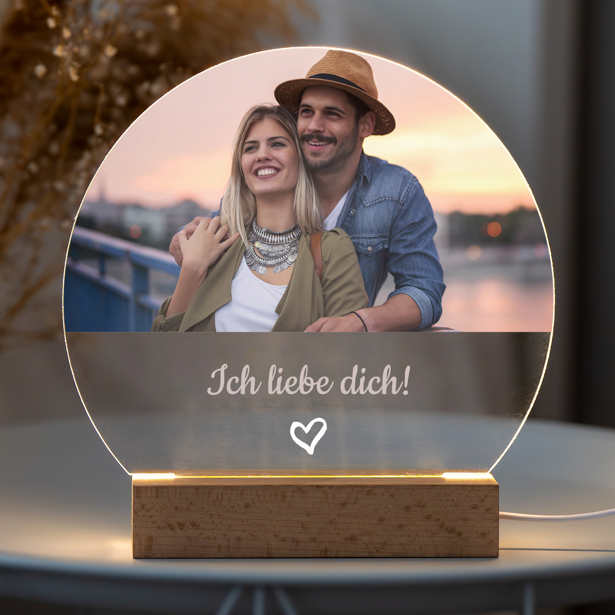 LED Fotolampe gestalten | rund oder eckig | Viele Vorlagen