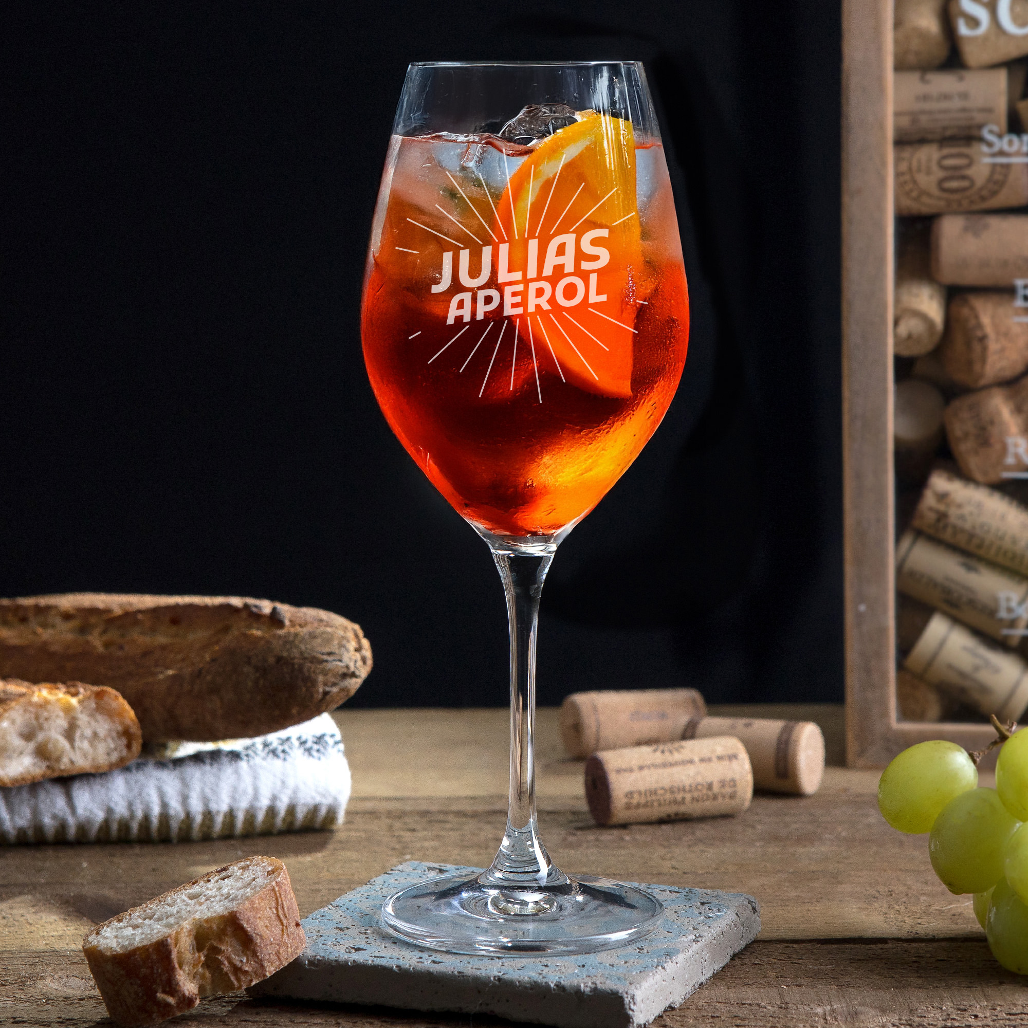 Aperol Glas mit Gravur