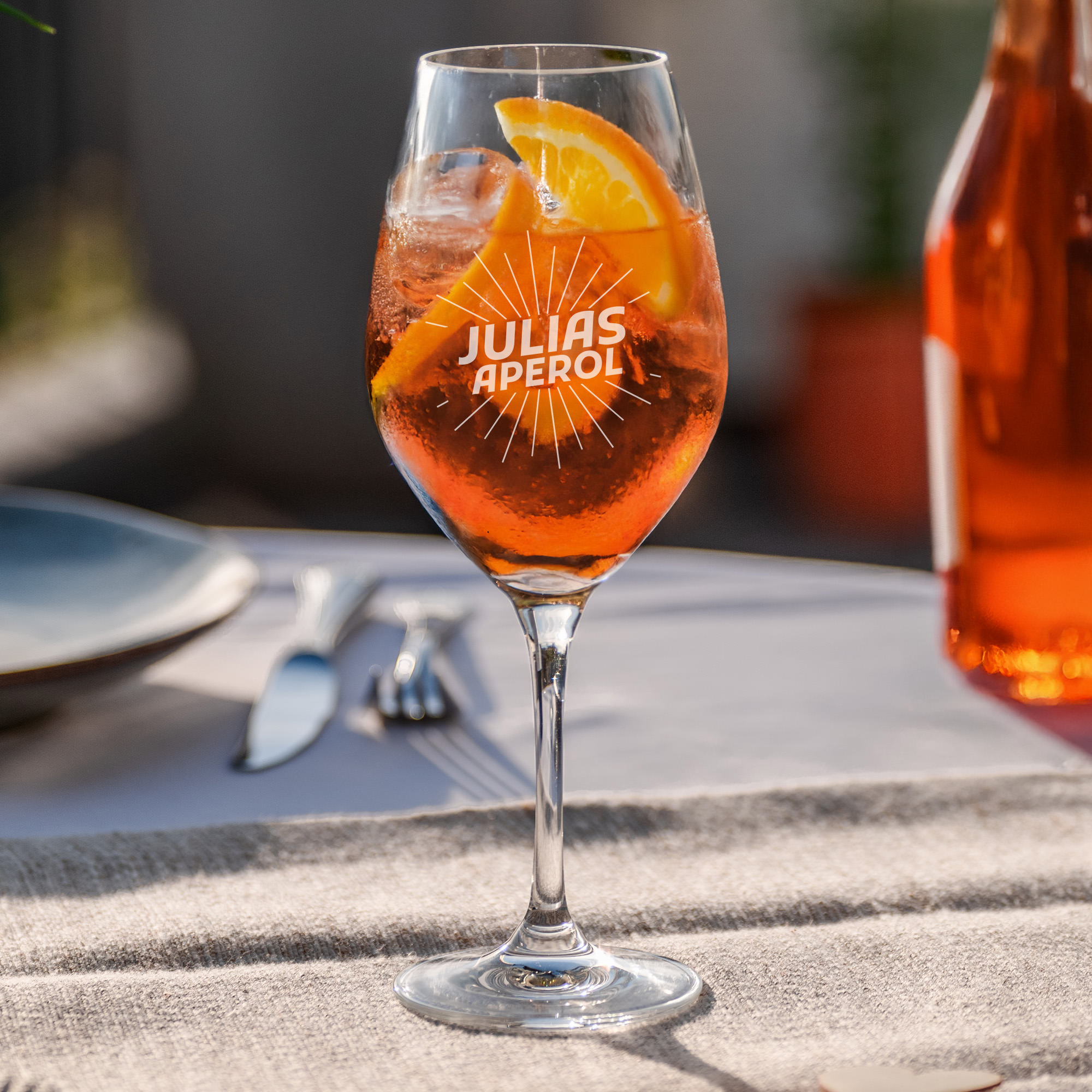 Aperol Glas mit Gravur